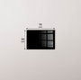 Wallity Cuadro Decorativo de Vidrio Templado Multicolor 50 x 70 cm